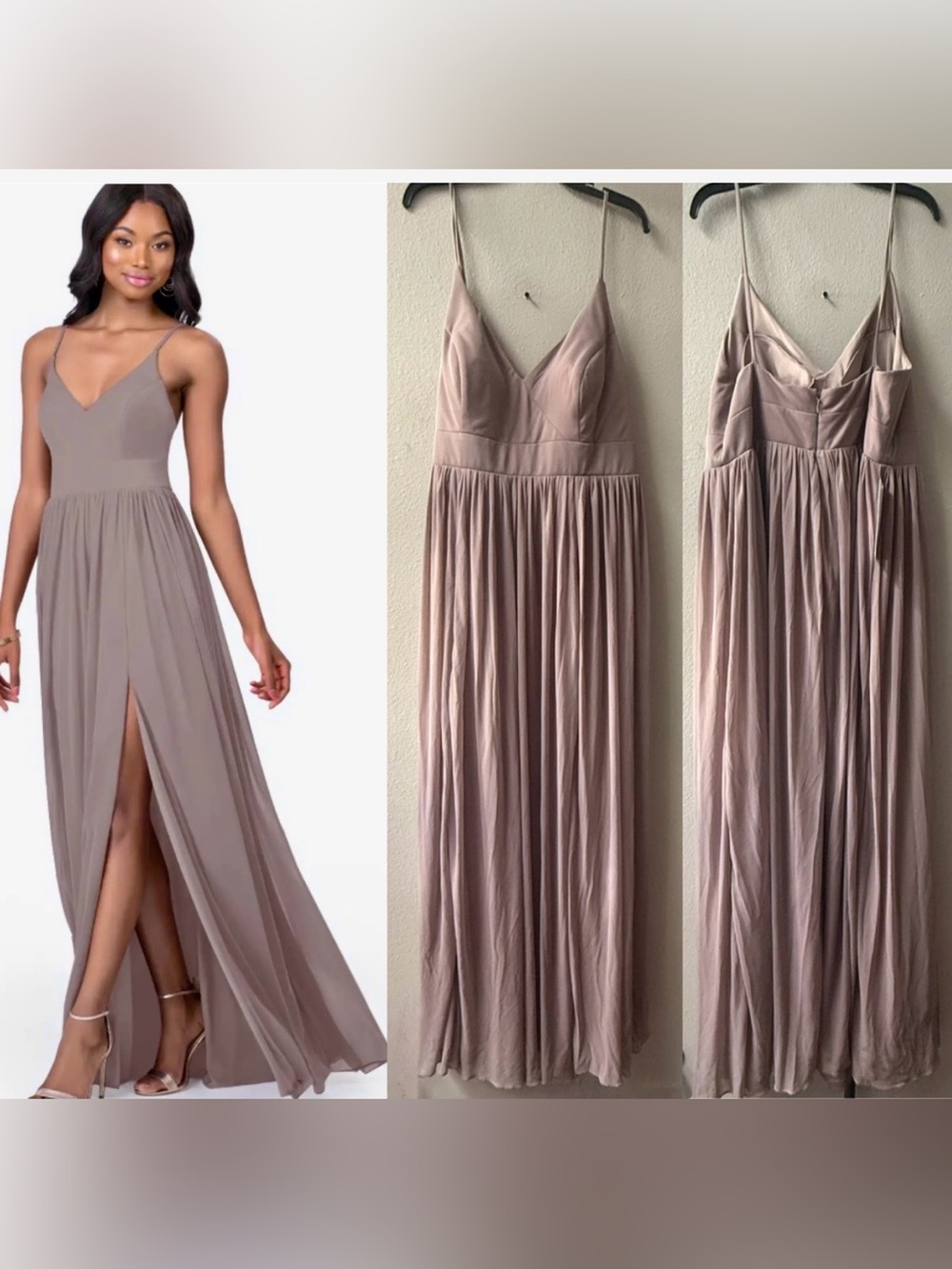 AZAZIE KIRI BRIDESMAID DRESS HAZELNUT WOMENS SIZE A20~NWT